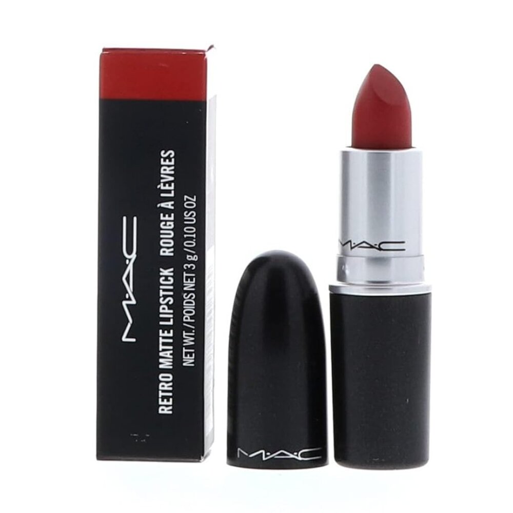 NIB MAC 707 ruby woo retro matte lipstick rouge a levres 3g FULL SIZE